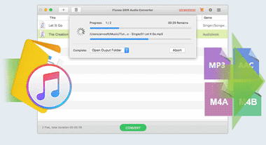 Convertir Apple Music, audiobook et iTunes M4P en MP3, AAC